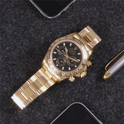 Replica Cosmograph Daytona A21J Automatic Mens Watch Black Dial Oyster Bracelet Rose Gold B B254