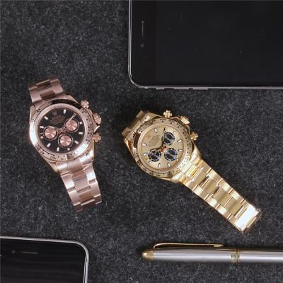 Replica Cosmograph Daytona A21J Automatic Mens Watch Black Dial Oyster Bracelet Rose Gold B B254