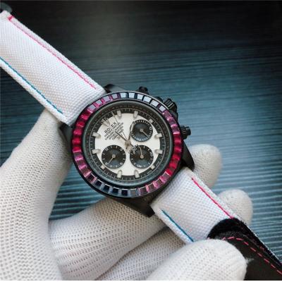 Replica Cosmograph Daytona A21J Automatic Mens Watch Graffiti Dial  Nylon Strap  B256