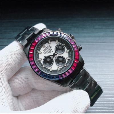 Replica Cosmograph Daytona A21J Automatic Mens Watch White Dial PVD Steel B259