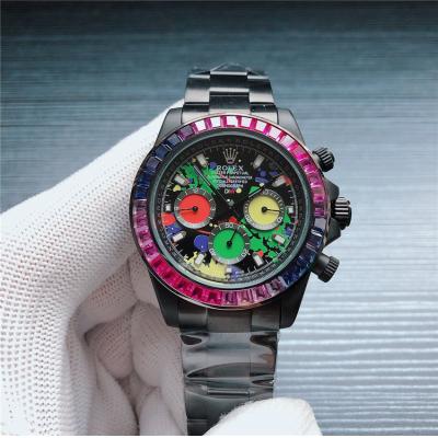 Replica Cosmograph Daytona A21J Automatic Mens Watch Graffiti Dial PVD Steel B260