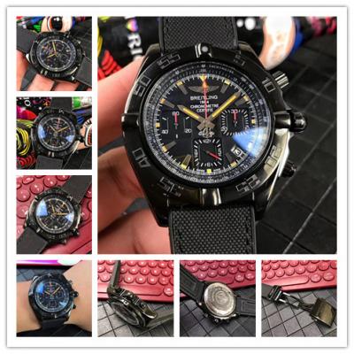 Replica Chronomat Japan Quartz Chronograph  Mens Watch  Black Dial Nylon Strap C04