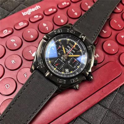 Replica Chronomat Japan Quartz Chronograph  Mens Watch  Black Dial Nylon Strap C04