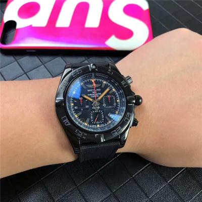 Replica Chronomat Japan Quartz Chronograph  Mens Watch  Black Dial Nylon Strap C04