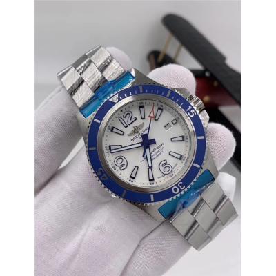 Replica Superocean A21j Automatic Movement Mens Watch White Dial Oyster Bracelet SS C19