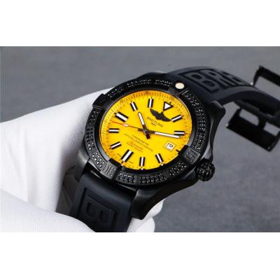 Replica Avenger  A21j Automatic Movement Mens Watch Yellow Gold Rubber Strap C20