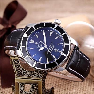 Replica Superocean Héritage  A21j Automatic Movement Mens Watch Blue Dial Leather Strap C24