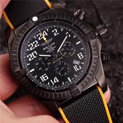 Replica Avenger   Japan Quartz Chronograph Mens Watch Black Dial Rubber Strap C25