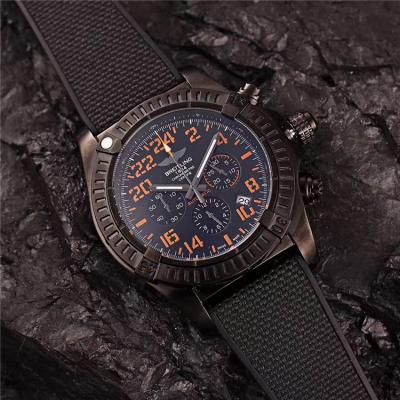 Replica Avenger   Japan Quartz Chronograph Mens Watch Black Dial Rubber Strap C25