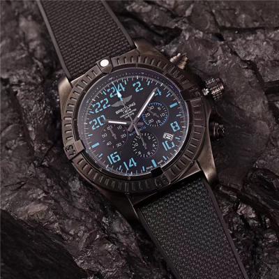 Replica Avenger   Japan Quartz Chronograph Mens Watch Black Dial Rubber Strap C25