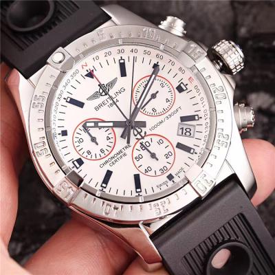 Replica Avenger Japan Quartz Chronograph Mens Watch White Dial Rubber Strap C26