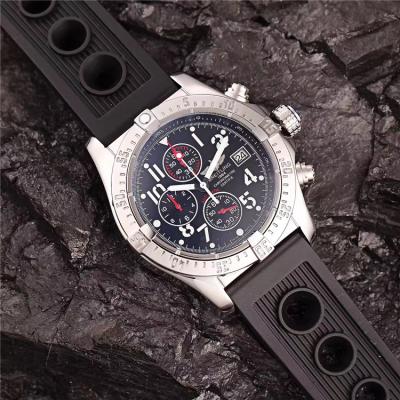 Replica Avenger Japan Quartz Chronograph Mens Watch Blue Dial Rubber Strap C27