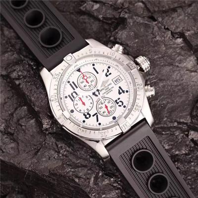 Replica Avenger Japan Quartz Chronograph Mens Watch Blue Dial Rubber Strap C27