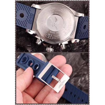 Replica Avenger Japan Quartz Chronograph Mens Watch Blue Dial Rubber Strap C27