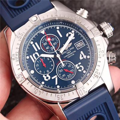 Replica Avenger Japan Quartz Chronograph Mens Watch Blue Dial Rubber Strap C27