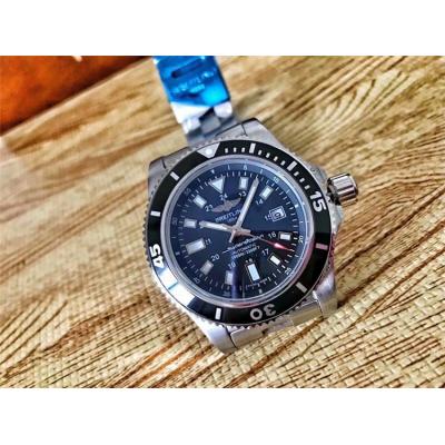 Replica Superocean A21j Automatic Movement Mens Watch Blue Dial Oyster Bracelet SS C30