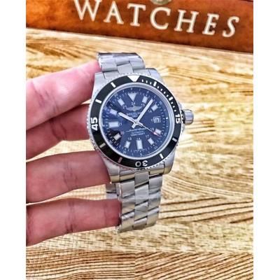 Replica Superocean A21j Automatic Movement Mens Watch Blue Dial Oyster Bracelet SS C30