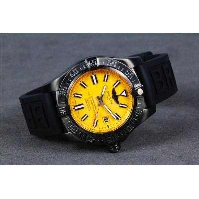 Replica Avenger A21j Automatic Movement Mens Watch Yellow Gold Rubber Strap C38