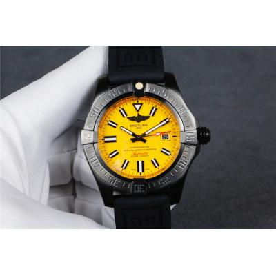 Replica Avenger A21j Automatic Movement Mens Watch Yellow Gold Rubber Strap C38