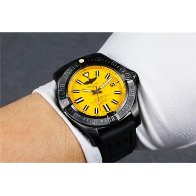 Replica Avenger A21j Automatic Movement Mens Watch Yellow Gold Rubber Strap C38