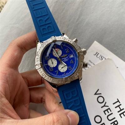 Replica Avenger Japan Quartz Chronograph Mens Watch Blue Dial Rubber Strap C39