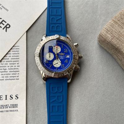 Replica Avenger Japan Quartz Chronograph Mens Watch Blue Dial Rubber Strap C39