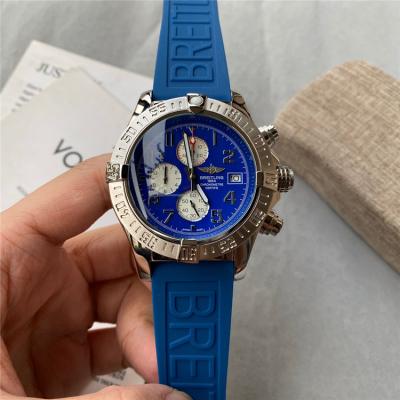 Replica Avenger Japan Quartz Chronograph Mens Watch Blue Dial Rubber Strap C39