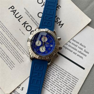 Replica Avenger Japan Quartz Chronograph Mens Watch Blue Dial Rubber Strap C39