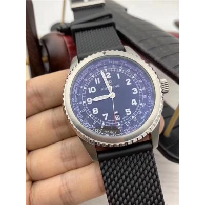 Replica Navitimer A21j Automatic Movement Mens Watch White Dial Leather Strap C43