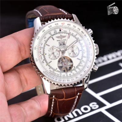 Replica Navitimer A21j Automatic Movement Mens Watch White Dial Leather Strap C49