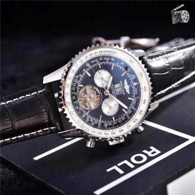 Replica Navitimer A21j Automatic Movement Mens Watch White Dial Leather Strap C49