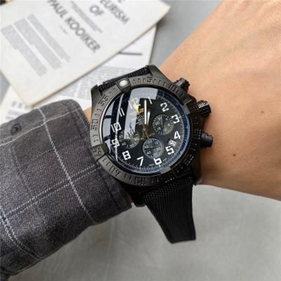 Replica Avenger  Japan Quartz Chronograph Mens Watch Black Dial Nylon Strap C56