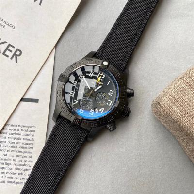 Replica Avenger  Japan Quartz Chronograph Mens Watch Black Dial Nylon Strap C56