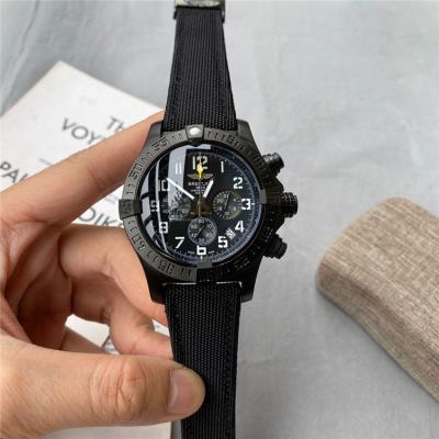 Replica Avenger  Japan Quartz Chronograph Mens Watch Black Dial Nylon Strap C56