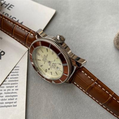 Replica Navitimer A21j Automatic Movement Mens Watch White Dial Leather Strap C58