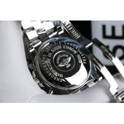 Replica Avenger Japan Quartz Chronograph Mens Watch Black Dial Oyster Bracelet SS C79