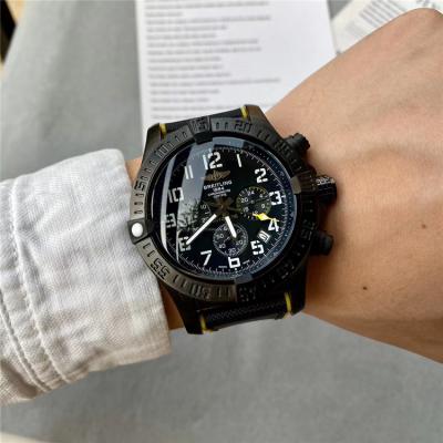 Replica Avenger Japan Quartz Chronograph Mens Watch Black Dial Nylon Strap C83