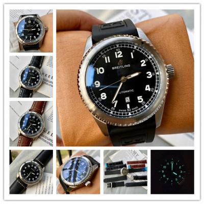 Replica Navitimer A21j Automatic Movement Mens Watch Black Dial Rubber Strap C89