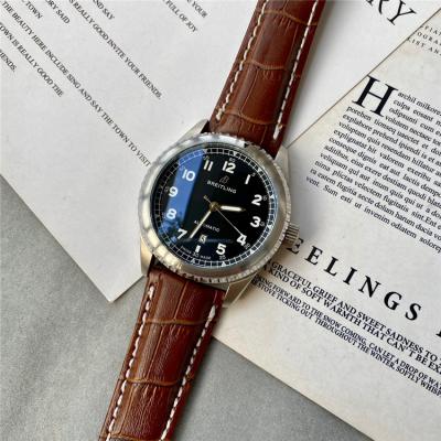 Replica Navitimer A21j Automatic Movement Mens Watch Black Dial Rubber Strap C89