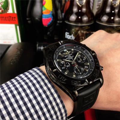 Replica Avenger Japan Quartz Chronograph Mens Watch Black Dial Rubber Strap C90