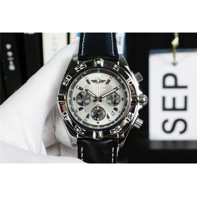 Replica Avenger Japan Quartz Chronograph Mens Watch Black Dial Jubilee Bracelet SS​ C91