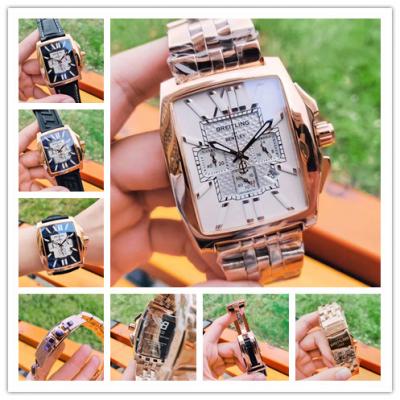 Replica Bentley Japan Quartz Chronograph Mens Watch White Dial Jubilee Bracelet Rose Gold C105