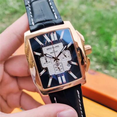 Replica Bentley Japan Quartz Chronograph Mens Watch White Dial Jubilee Bracelet Rose Gold C105