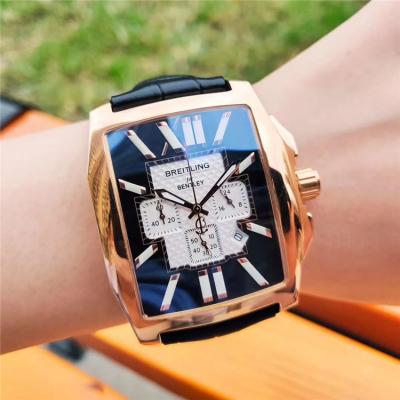 Replica Bentley Japan Quartz Chronograph Mens Watch White Dial Jubilee Bracelet Rose Gold C105