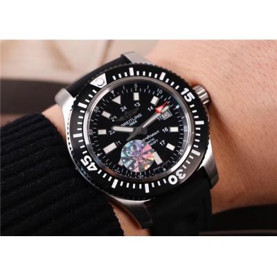 Replica Superocea Japan Miyota 8215 Automatic Mens Watch Black Dial Rubber Strap E02