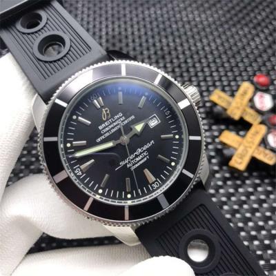 Replica Superocean Héritage A21j Automatic Mens Watch White Dial Rubber Strap E06