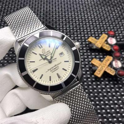 Replica Superocean Héritage A21j Automatic Mens Watch White Dial Rubber Strap E06