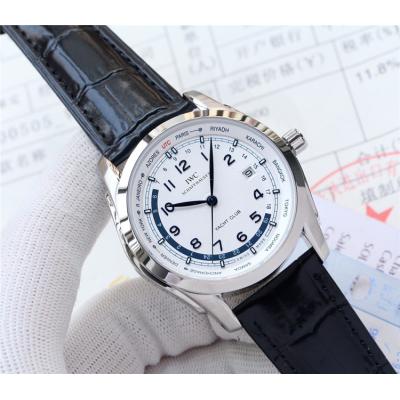 Replica Ingenieur Family Japan Miyota 8215 Automatic Mens Watch White Dial  Leather Strap E44