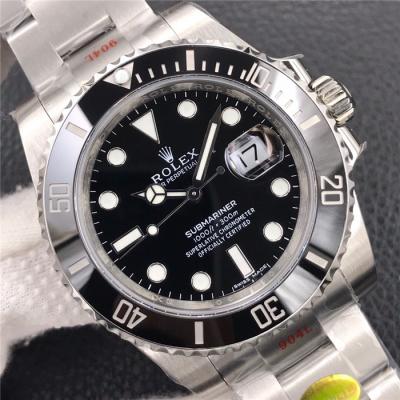 NOOB V12 116610 Submariner SA3135 Automatic Mens Watch Ceramics Bezel Black Dial 904L SS Bracelet (Correct Shock Absorbe