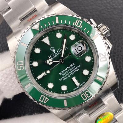 NOOB V12 Submariner 116610 SA3135 Automatic Mens Watch Ceramics Bezel Green Dial 904L SS Bracelet Correct Shock Absorbe